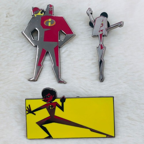 Disney Mr Mrs Incredibles Pin Set of 3 *Incomplete - LE 1500 Violet Elastigirl