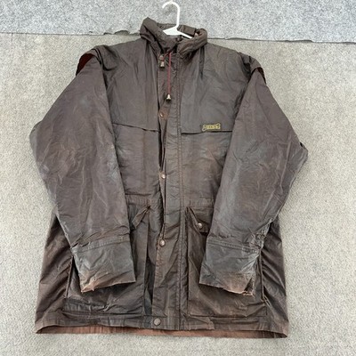 Driza-Bone Jacket Mens XL Brown Oilskin Wax Bushman Ridding Duster Coat