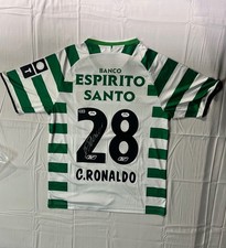ROOKIE Sporting CP Cristiano Ronaldo Signed Autographed Jersey Beckett BAS
