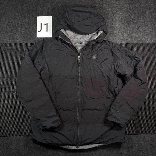 REI Stormhenge 850 Down Jacket Mens Large Black Waterproof Breathable Hooded - product listing photo