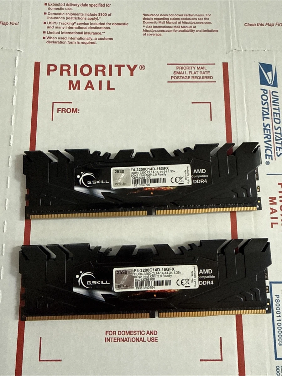 G. SKILL PC4-25600 (DDR4-3200) Bus Speed DDR4 SDRAM Memory (RAM