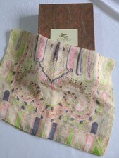 ETRO Silk Scarf Paisley Pastel Colors