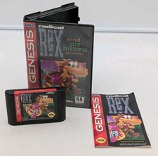 Radical Rex Sega Genesis Compete In Box CIB Tested Working VGC Clean