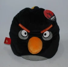 Angry Birds Black Bird Bomb Plush Pillow – 12" Bean Bag – Rovio – With Tag