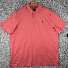 Polo Ralph Lauren Performance Polo Shirt Men  s XL Short Sleeve Pink Preppy Golf