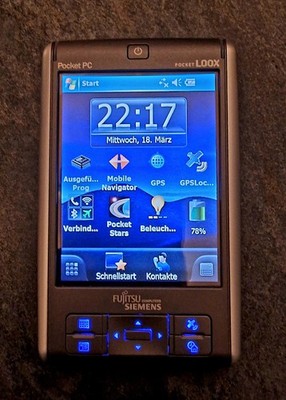 Fujitsu Siemens PocketLOOX N560 PDA, Mobile Navigator 7