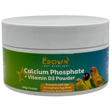 Calcium Phosphate with Vitamin D3 100g for Birds - Bones and Breeding Support