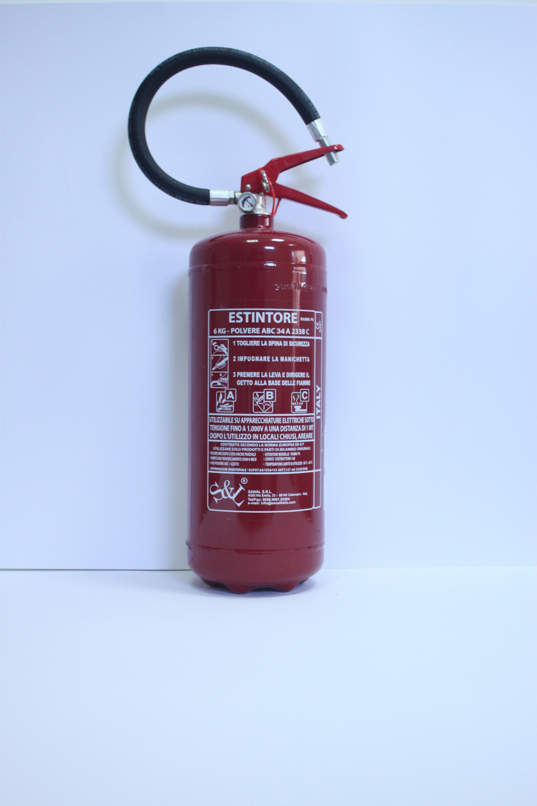 Offerta Estintore 6kg 2025 Polvere ABC con Supporto e Cartello