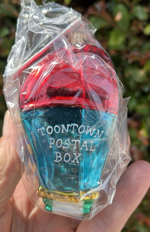 disney DISNEYLAND CHRISTOPHER RADKO CHRISTMAS ORNAMENT toontown postal box MAIL