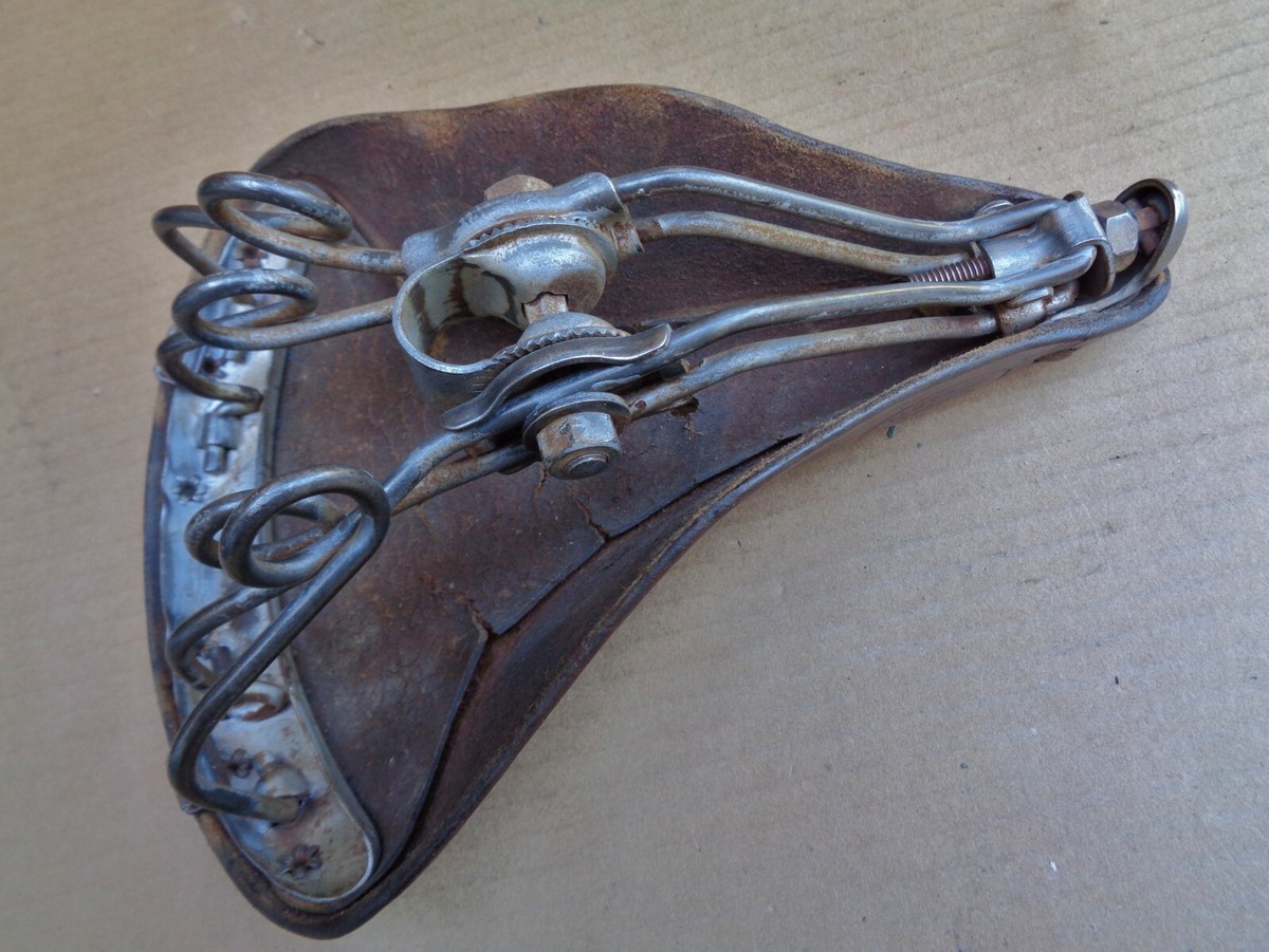 Selle Vélo Ville Vintage Franceix N°4 – Cuir Marron, Fabriquée En France