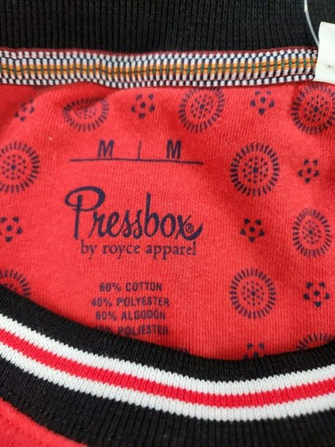Womens Pressbox Red Wisconsin Badgers Shirt Crop Top Sweatshirt SZ Medium - Picture 6 of 13
