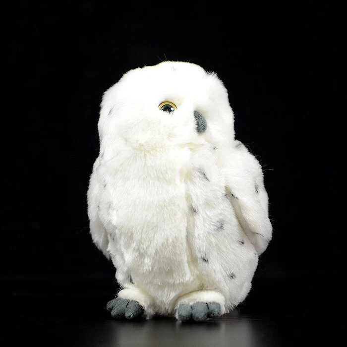 9.8 Inch Simulation Small Snowy Owl Doll Cute White Owl Doll Plush Toy Gift - Image 3 of 4