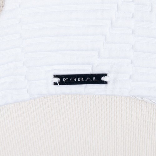 KORAL activewear Sports Bra White Racer-Back Pullover M - Picture 4 of 10