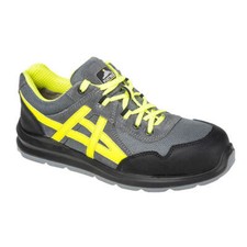 Image of Portwest Steelite Mersey Safety Trainers Grey / Yellow Size 5