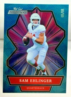 Sam Ehlinger 2021 Wild Karte Alumination Industrie Summit Blau Parallel RC #D