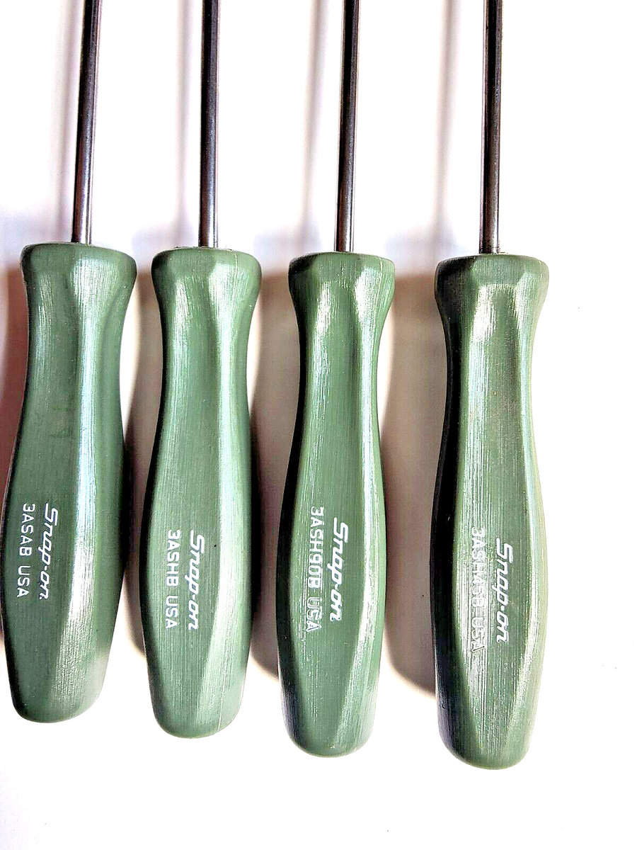 Snap on Dark Green Mini Pick set Hard handle ARMY GREEN RARE NEW