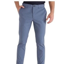 NWT Banana Republic Men's Flat Front Slim Fit Pant, Color China Blue, Size 32/34