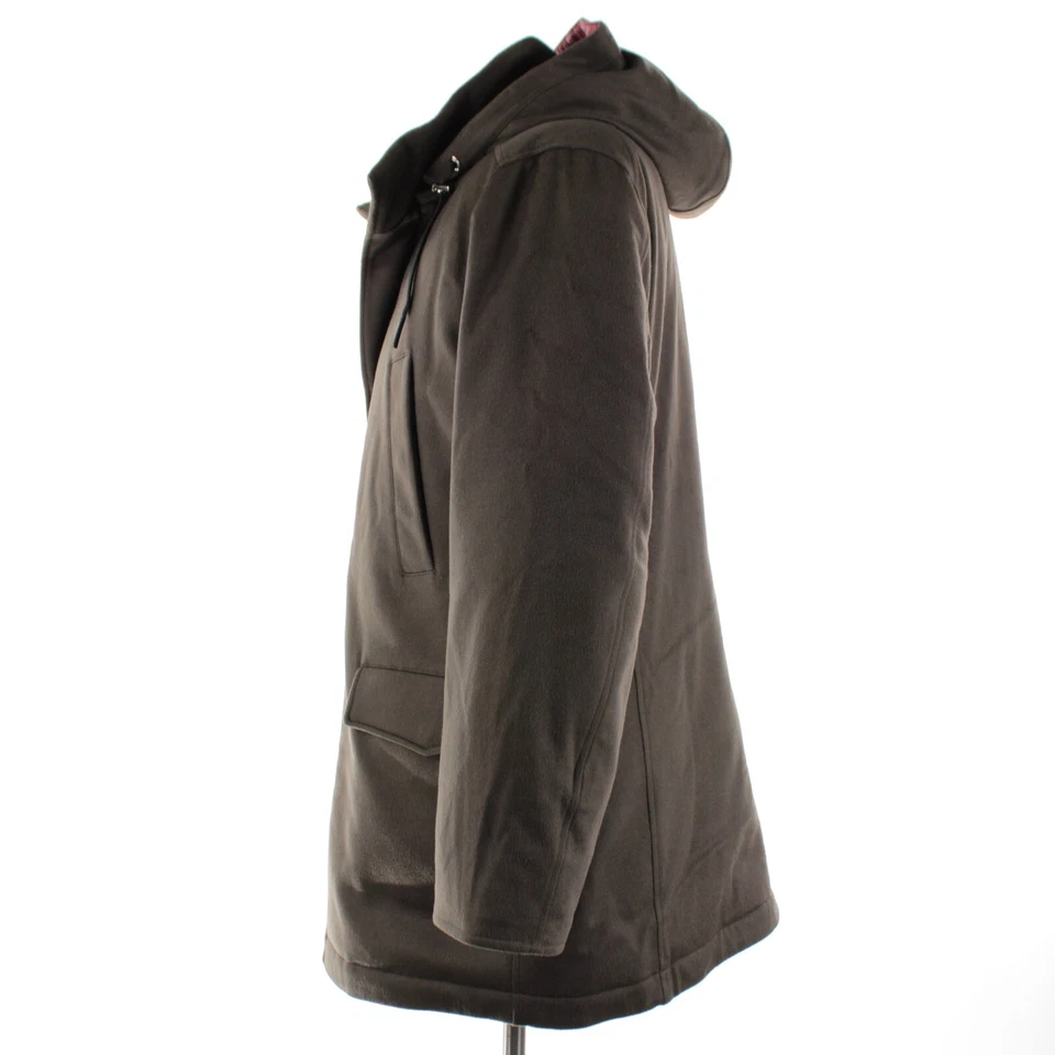 Chaqueta con Capucha Kired Kiton Nueva con Etiquetas Kang 2 Cachemira Talla 56 (2XL EE. UU.) en Marrón Foto 4 de 4