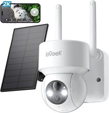ieGeek 2K Outdoor Solar Security Camera Wireless CCTV System WiFi Home IP Camera