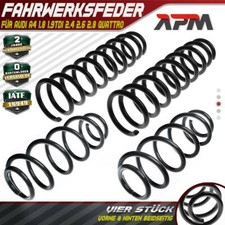 4x Fahrwerksfeder Vorne Hinten für Audi A4 8D2 B5 1.8 quattro Limousine BJ 95-00