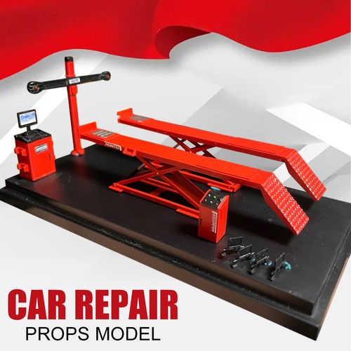Diorama 1/64 Car Repair Props Model Garage Workshop Tools Scene Display Model - Bild 4 von 18