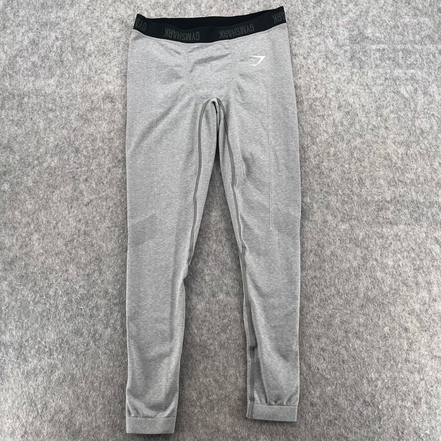 Gymshark Womens Flex Low Rise Workout Train Leggings Gray L