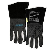 WELDAS WIG / MIG Schwei&szlig;erhandschuhe Gr. XL schwarz, Leder 10-1050 Kevlar
