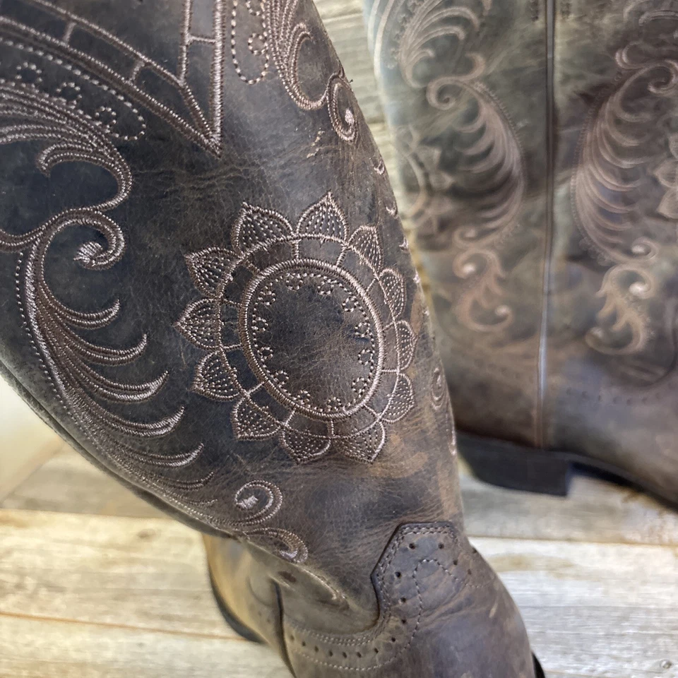 Botas de cuero marrón Ariat Magnolia para mujer talla 9 estilo B 10010970 girasol Foto 3 de 4