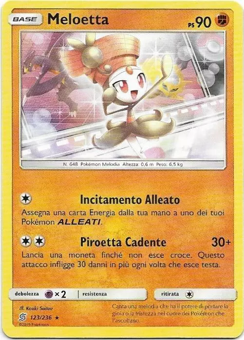 Carta Pokémon Mítico Meloetta Sintonia Mental