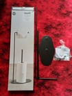 Dunelm Matt Black Toilet Butler Free Standing Space Saving Bathroom Roll Holder