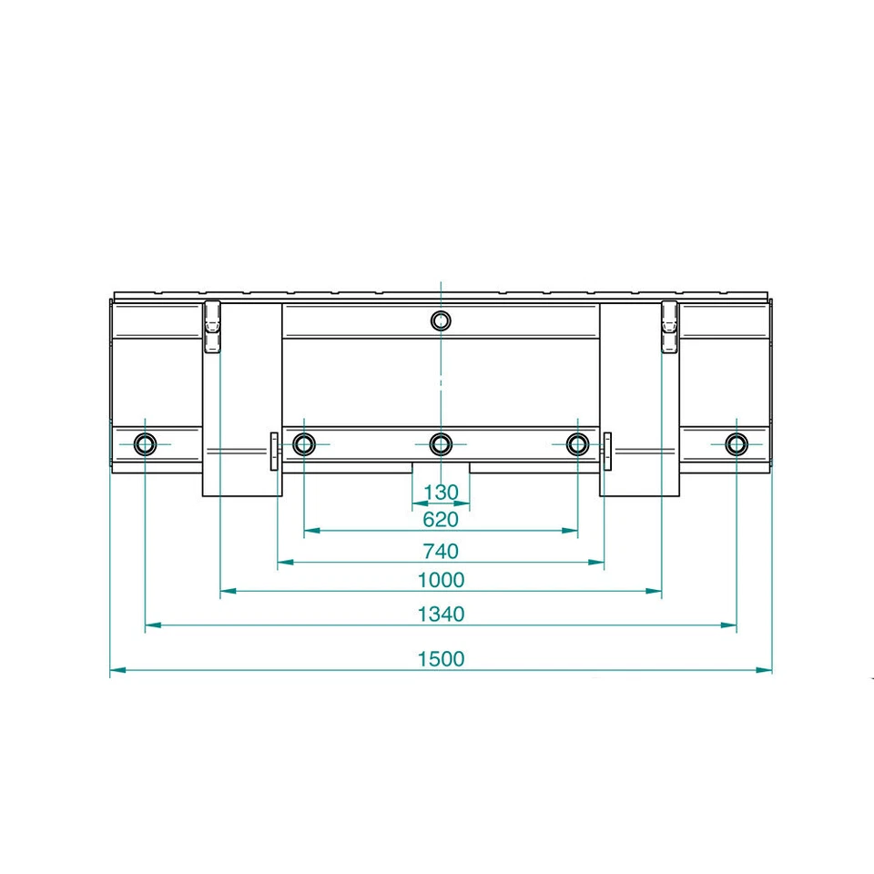 Staplergabel verzinkt 2to Tragkraft Euronorm Palettenträger - Bild 3 von 4