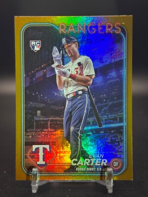 2024 Topps Update Series #US58 Evan Carter Gold Foil Parallel