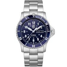 Luminox Men's Watch Sport Timer Automatic Blue Dial Silver Steel Bracelet 0924