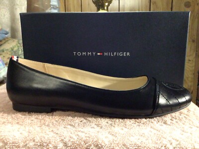Womens Tommy Hilfiger Black Flat Professional New In Box Size