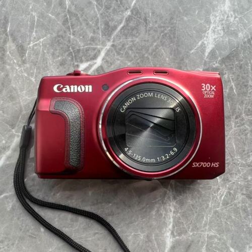 Canon Power Shot SX700 HS 30x Optical Zoom Lens Wifi Compact Digital Camera Red