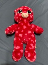 Build A Bear BABW Red Pink Sweet Hugs Hearts Teddy Bear Plush Stuffed Animal 16"
