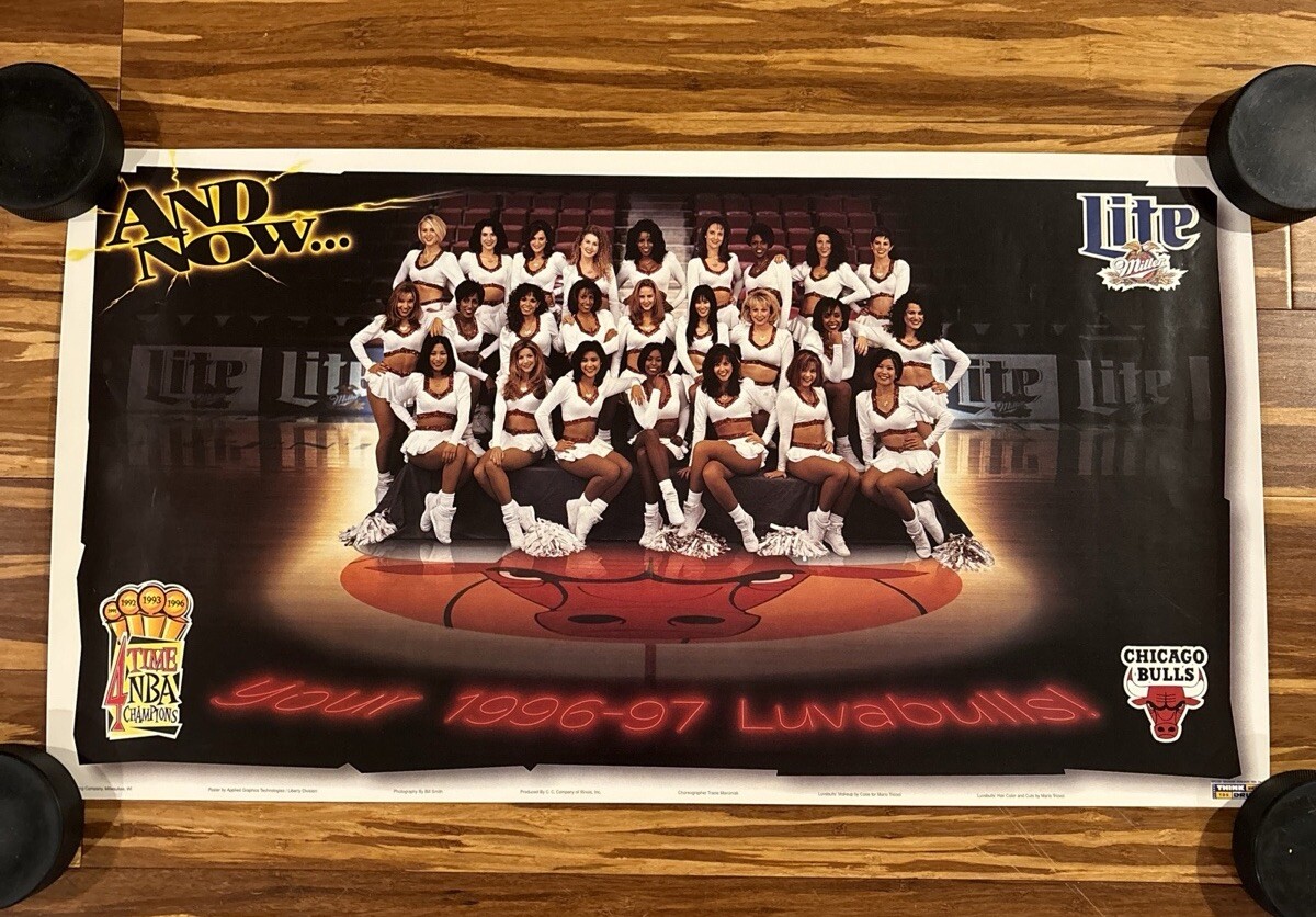 Vintage 1996 Chicago Bulls LUVABULLS Poster | eBay