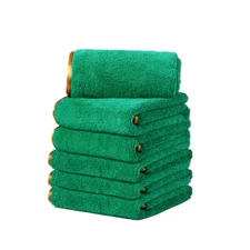 6 Microfiber Towels Elite Deluxe Car Wash Polish House Cleaning Cloths 16"x24"  