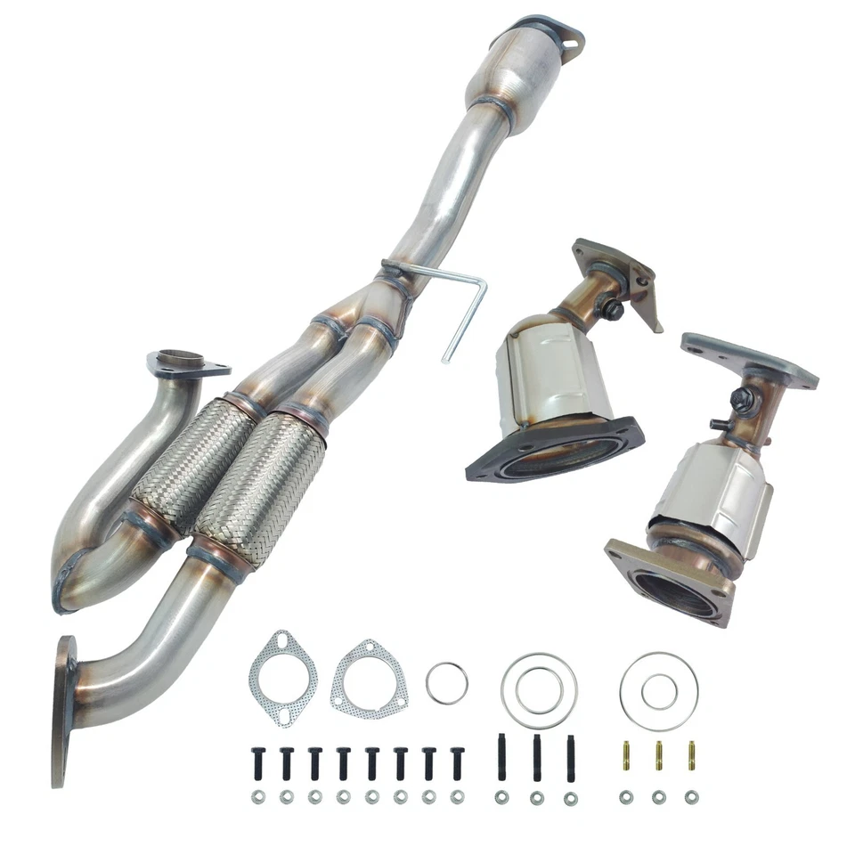 3x Catalytic Converters For 2009 2010 2011 2012 2013 2014 Nissan MAXIMA 3.5L Foto 4 de 4