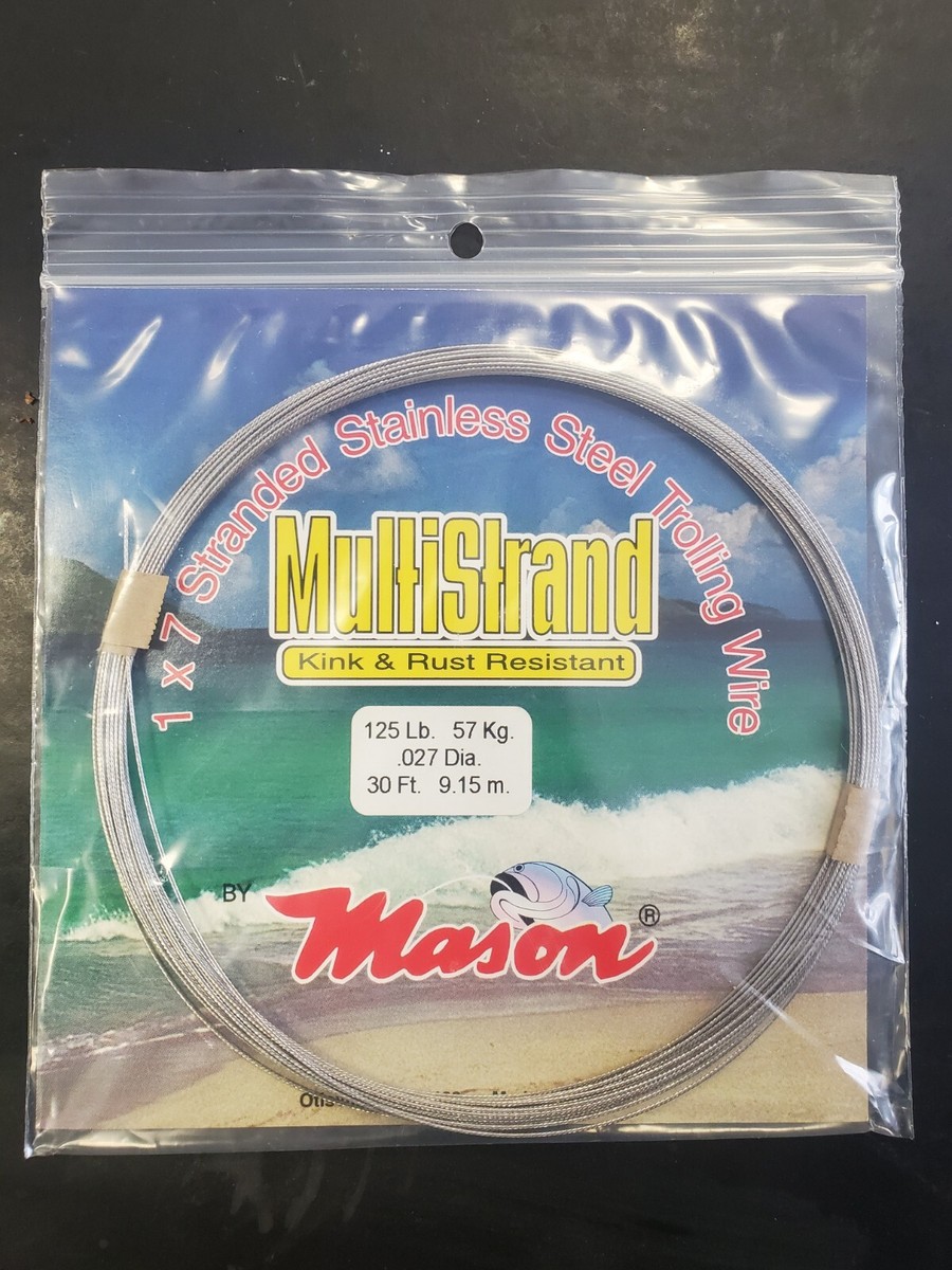 12 Mason Multistrand 125 Leader Material Wire Fishing Line