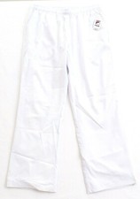 Fila White Drop Shot Woven Mesh Lined Athletic Track Pants Women's NWT