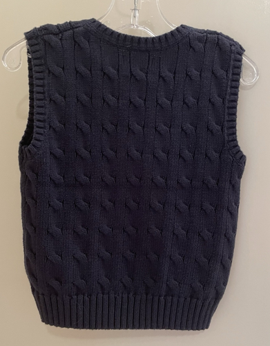 Polo Ralph Lauren Baby Boys Cable-Knit Cotton Sweater Vest 24 M Navy - Bild 7 von 7