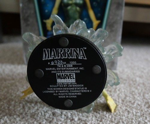 Bowen Marvel Bust Marrina Boxed Shiny LOOK!!! Namor Fantastic four Mariner - Picture 3 of 5