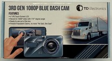 TD Electronics "3rd GEN 1080P Blue Dash Cam" 4" IPS Touch Screen LCD