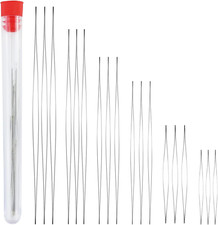 18 Stück Perlennadeln Set, 6 Größen, Edelstahl für Schmuck und Handwerk