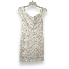 Windsor Ivory Lace Bodycon Dress Womens Size 9 Bridal Shower Bachelorette Party