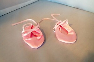 pink satin slippers