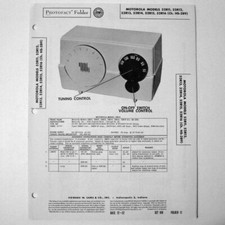 Motorola Models 52R11 52R12 52R13 52R14 52R15 - SAMS Photofact 1952 - New NOS