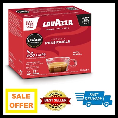 Lavazza a Modo Mio Passionale Coffee Pods Espresso, 100