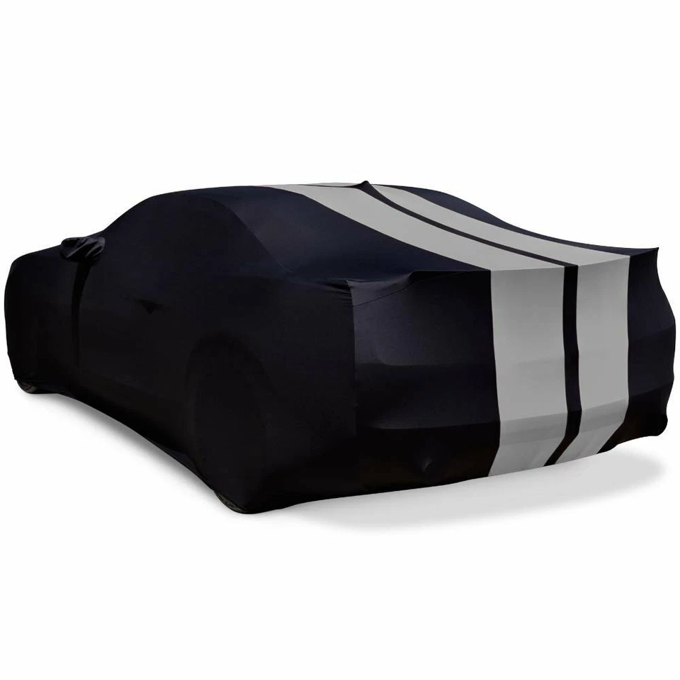 Indoor Car Cover Stretch Dust-proof Protection Black/Gray For Lexus LC500 LC500h - Image 4 of 4